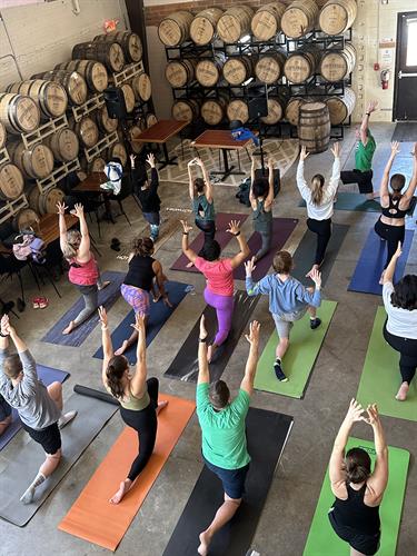 Use the space for your event, such as this yoga class