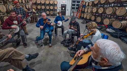 Bluegrass jams and shows every Sunday