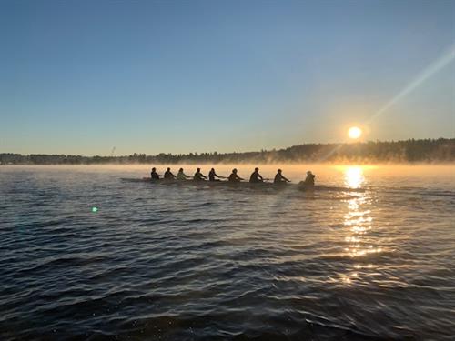 Foggy morning row on Lake Washington. Fall 2021