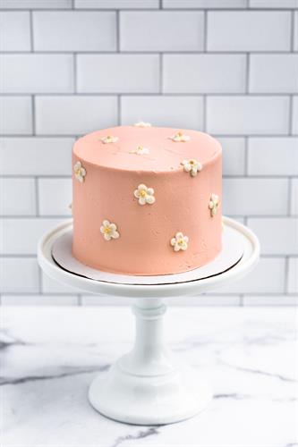 Pink Boho Daisy Cake