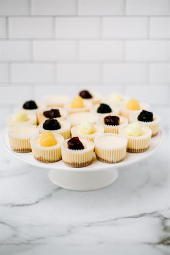 Mini Cheesecakes with Assorted Toppings