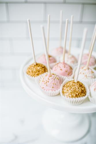 Pink & Gold Cake Pops