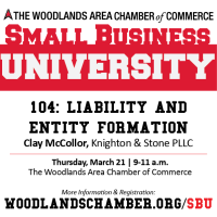 Small Business University 104: Liability and Entity Formation