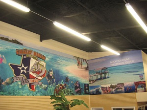 Large Wall Graphic for Houston Area Scuba Diving facility
