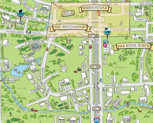 Woodlands Tx Zip Code Map United States Map