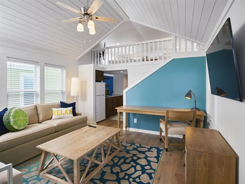 Lake Cottage Living Room at Margaritaville Lake Resort, Lake Conroe | Houston