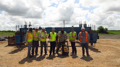 Crew conducting load testing in Texas