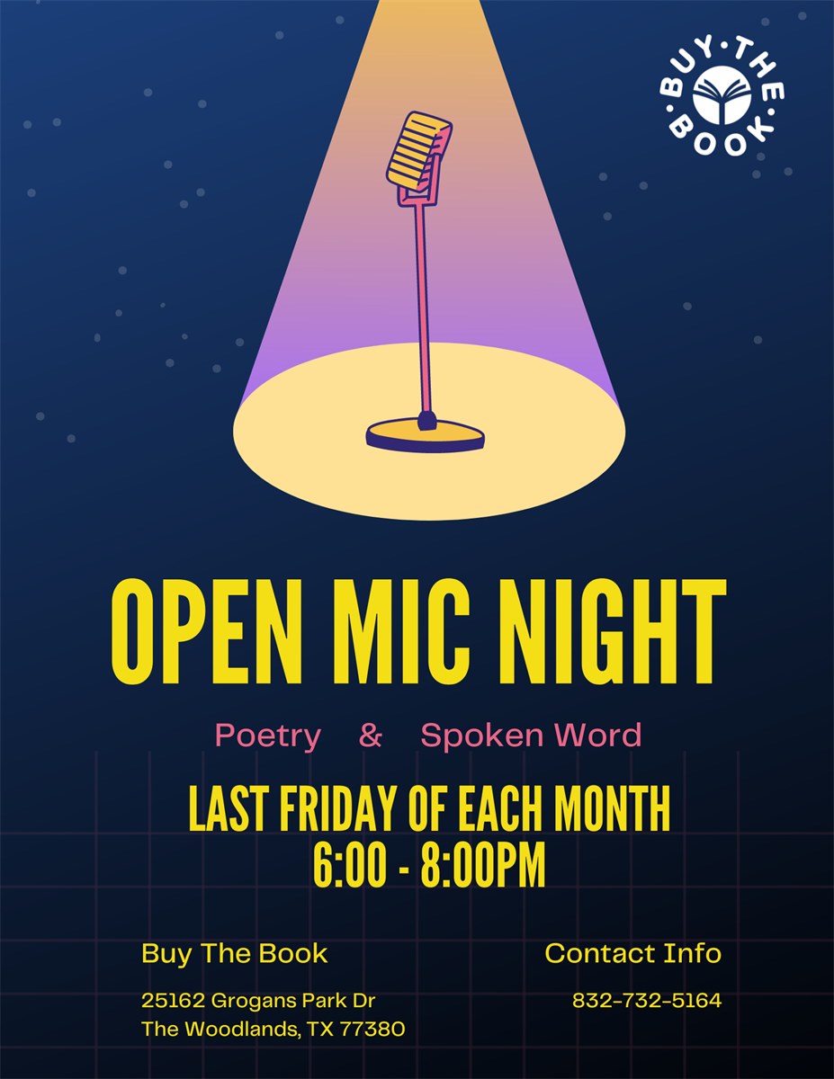 OPEN-MIC POETRY AND SPOKEN WORD - Dec 29, 2023