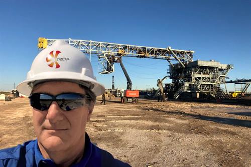 Fantail Services Co-Founder - Gordon Tschritter at site of Rig Move