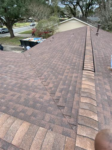 Installed Shingles Roof.