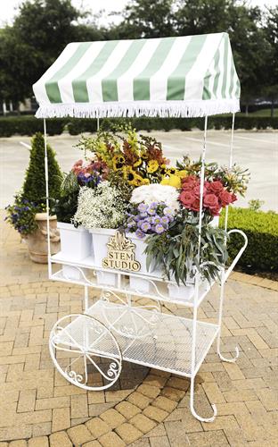 Rent the flower cart for your next event!