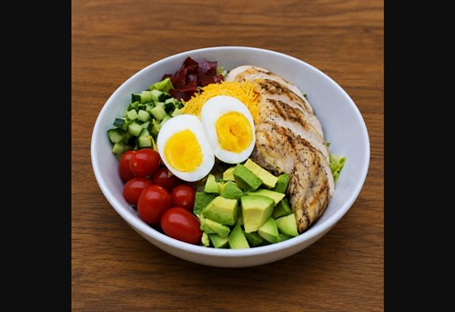 Better Cobb Salad. Gluten free and seed oil free meals from EAT THIS Fast & Fresh in The Woodlands.