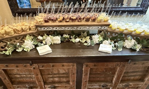 Dessert Bar Trio Banana Pudding, Blackberry Cobbler, Lemon Cheesecake