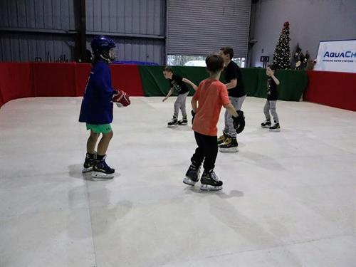 Synthetic Ice Learn to Skate and Play Hockey