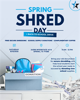 ECCU Spring Branch Shred Day!