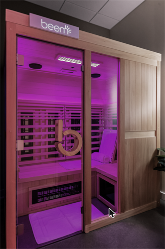 Our private infrared sauna cabin
