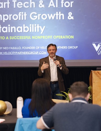 Ned presenting at the Alliance for Nonprofits mini-conference in New Orleans 2025