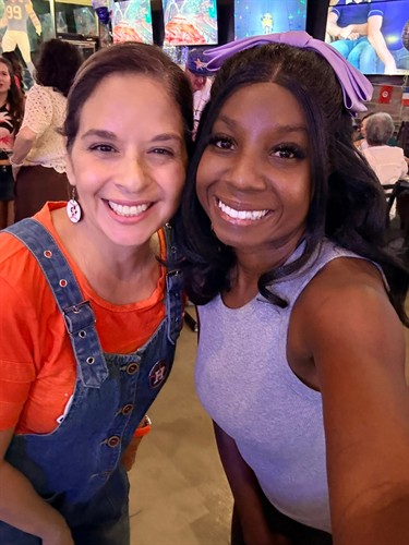 Patricia, owner of Charlie’s Watch Bar, and I. Charlie’s is a valued Perks Member and longtime event supporter of The Livable Forest®, and we’re excited to continue building future community experiences together with our Presenting Partner, EZEE Fiber.