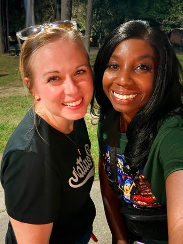 Caitlyn and I at the premiere of The Livable Forest® Kingwood Movie in the Park Series. A great evening of family fun, community connection, and creating memorable experiences for local residents.