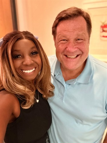 James Graf and after the interview we did about his campaign for Montgomery County Judge