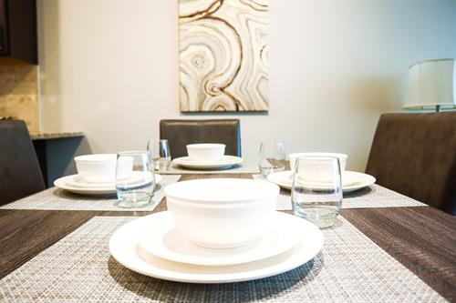 Dine comfortably at home