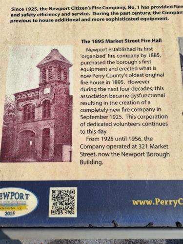 Historical Marker: Original 1895 Firehouse