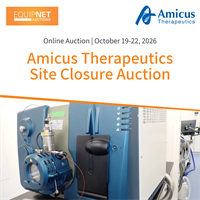 Bidding Now Open! Online Auction | Amicus Therapeutics Site Closure - Lab & Analytical Equipment