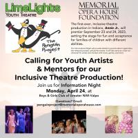 Call for Youth Artists & Mentors for Inclusive Theatre Production