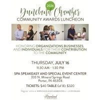Winners Announced for Duneland Chamber Community Awards