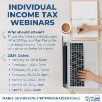 Maine Revenue Services Offers Maine Tax Portal Webinars