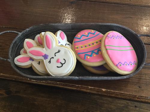 Decorated Easter Sugar Cookies