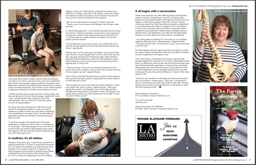 Dr. Cory in the LA Metro Magazine Dr. Cory in the LA Metro Magazine