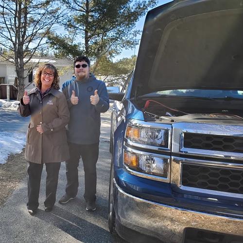 The Good Hands of Patti Gagne help a client with a jump start! The Good Hands of Patti Gagne help a client with a jump start!