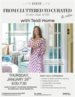 John Plunkett Interiors and Teidi Homes present: From Cluttered to Curated (and Calm!)