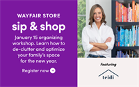 Wayfair Sip & Shop with Teidi Home