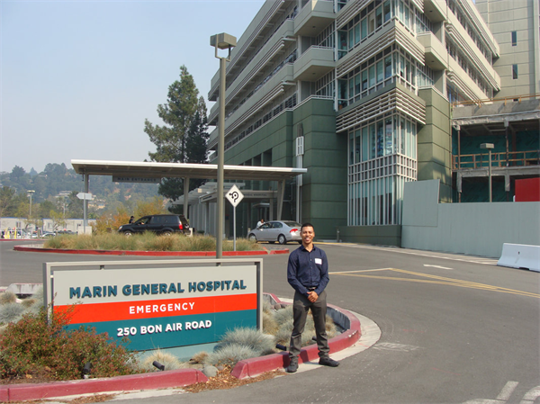 Mason at his first assignment at Marin General Hospital in San Francisco, CA.