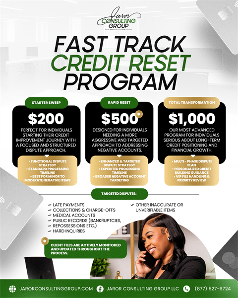 Credit Restoration Packages