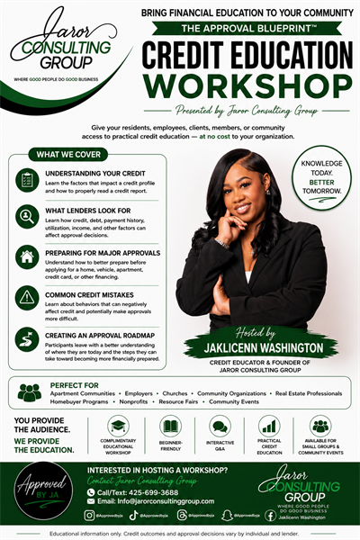 Free Credit Education Workshop