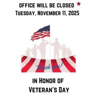 Veteran's Day - Office Closed