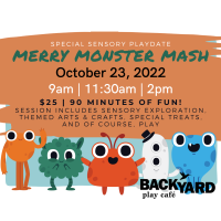 Special Sensory Playdate Merry Monster Mash