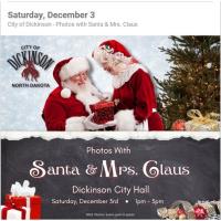 Photos With Santa & Mrs. Claus