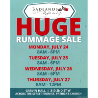 Badlands Right to Life Rummage Sale