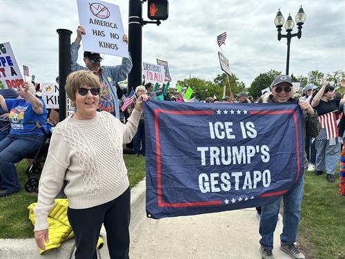 No Kings protest, June 14, 2025, Petoskey