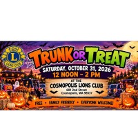 Cosi Lions Club Trunk or Treat