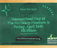 News Release: 4/10/2024 McCleary Museum to host Homeschool Day