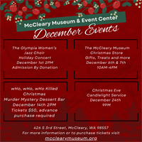 McCleary Museum & Event Center Announce their 2024 Holiday Events