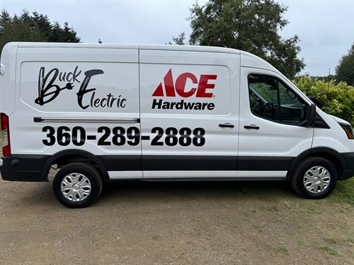 Buck Electric/Ace Hardware Sprinter Van Vinyl Decals 