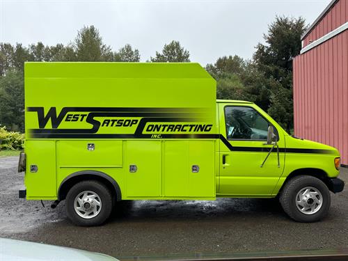 West Satrap Contracting Vehicle Vinyl Decals 