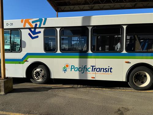  1 of 19 buses/vehicle wraps & decals for Pacific Transit 