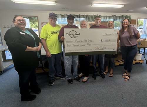 Montesano Food Bank donation 